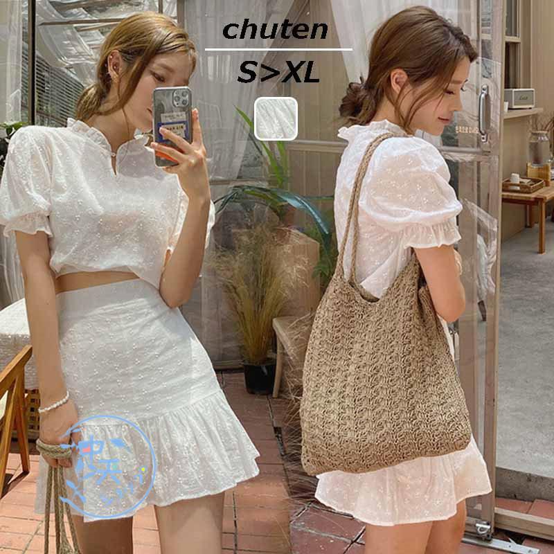 セットアップ スカートセット ブラウス ミニスカート レディース夏 パフスリーブ 花柄 Aラインスカート デート 可愛い 着痩せ きれいめ 10代代30代 女子会 Hays 中天ショップ 通販 Yahoo ショッピング