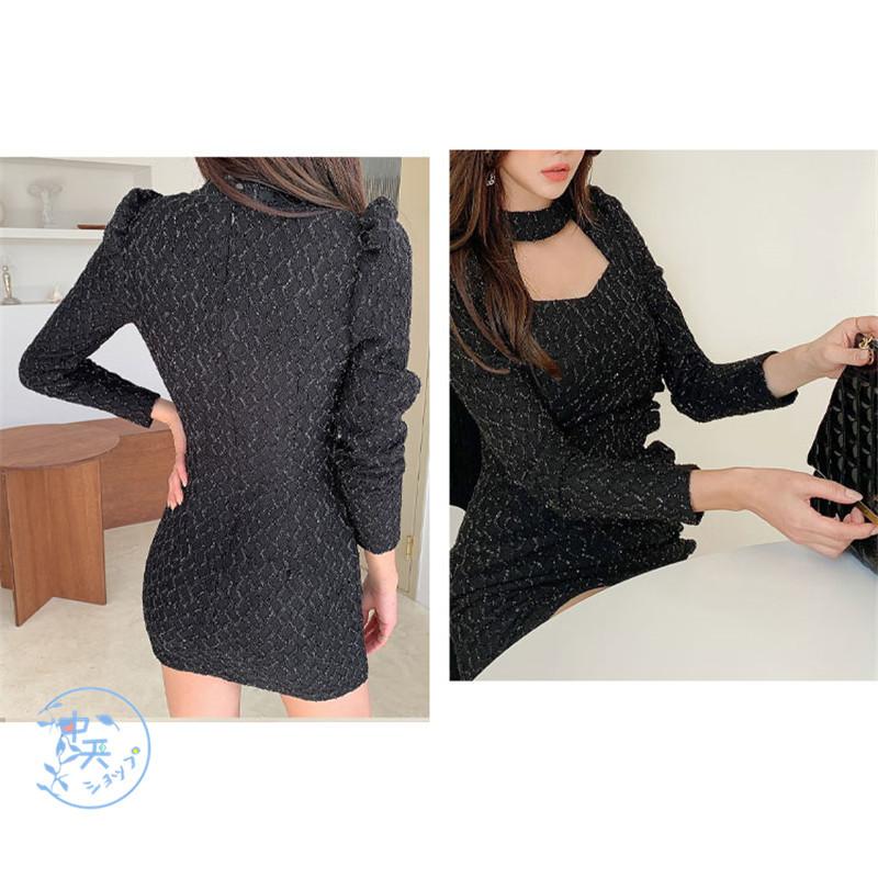タイトワンピース ミニワンピース レディース秋冬 セクシーワンピース 長袖ワンピ 着痩せ きれいめ お呼ばれ 飲み会 披露宴 ステージ用 フェミニン おしゃれ Hays 中天ショップ 通販 Yahoo ショッピング