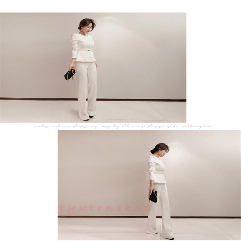 即納パンツスーツ レディース ビジネスフォーマルスーツ黒 韓国