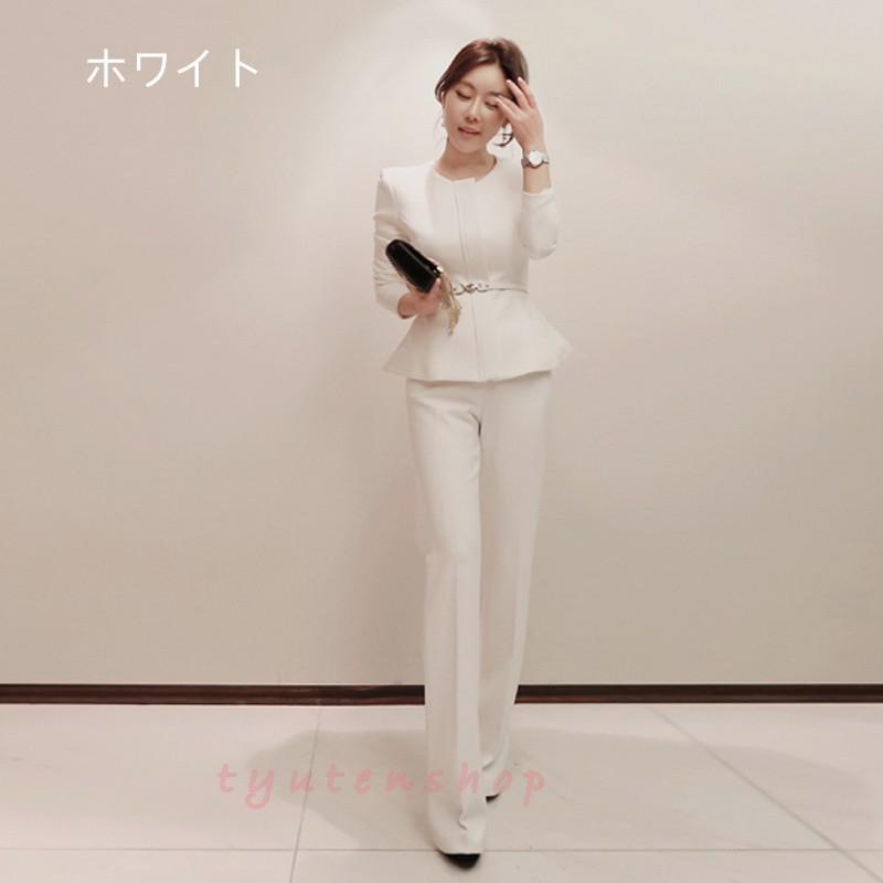 即納パンツスーツ レディース ビジネスフォーマルスーツ黒 韓国風テーラードジャケット スーツ 白セレモニースーツ 制服入園式 入学式 卒業式 通勤 Ol 発表会 Hazk 中天ショップ 通販 Yahoo ショッピング