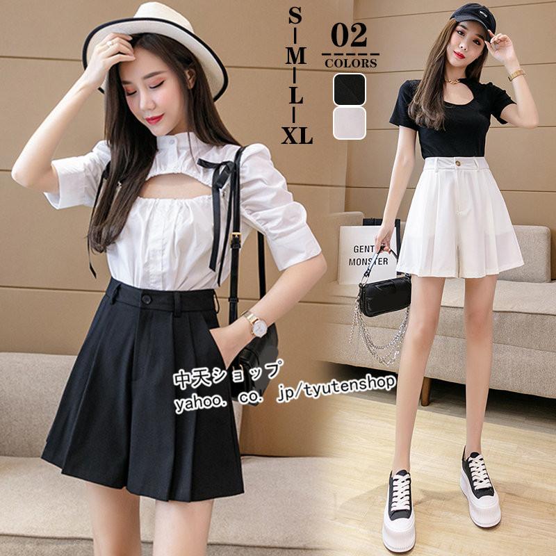 ホットパンツ パンツ レディース 代 40代 ガウチョパンツ ハイウエスト ハーフパンツ 夏 ボトムス 短パン ショートパンツ カジュアル お出かけ オフィス Hbase 中天ショップ 通販 Yahoo ショッピング