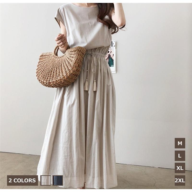 ワンピース５０代レディース大きいサイズお呼ばれワンピ綿麻マキシ丈 ロング丈ワンピース体型カバーゆるワンピース夏秋通勤通学旅行カジュアル３０代４０代 Hd 中天ショップ 通販 Yahoo ショッピング