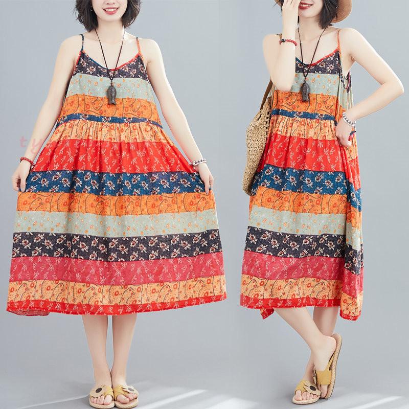 キャミソールワンピース夏 リゾートワンピース ゆったり 体型カバー ロングワンピ ゆる カジュアル しゃれワンピース ノースリーブ 民族風 旅行 お遊び きれいめ Hdmy 中天ショップ 通販 Yahoo ショッピング