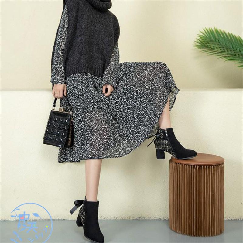 おしゃれブーティーショートブーツ大きいサイズ レディースブーツパンプス秋冬歩きやすいルブーティー 防寒暖かいブーツ短靴 二次会結婚式２０代３０代40代 Hdxu 中天ショップ 通販 Yahoo ショッピング