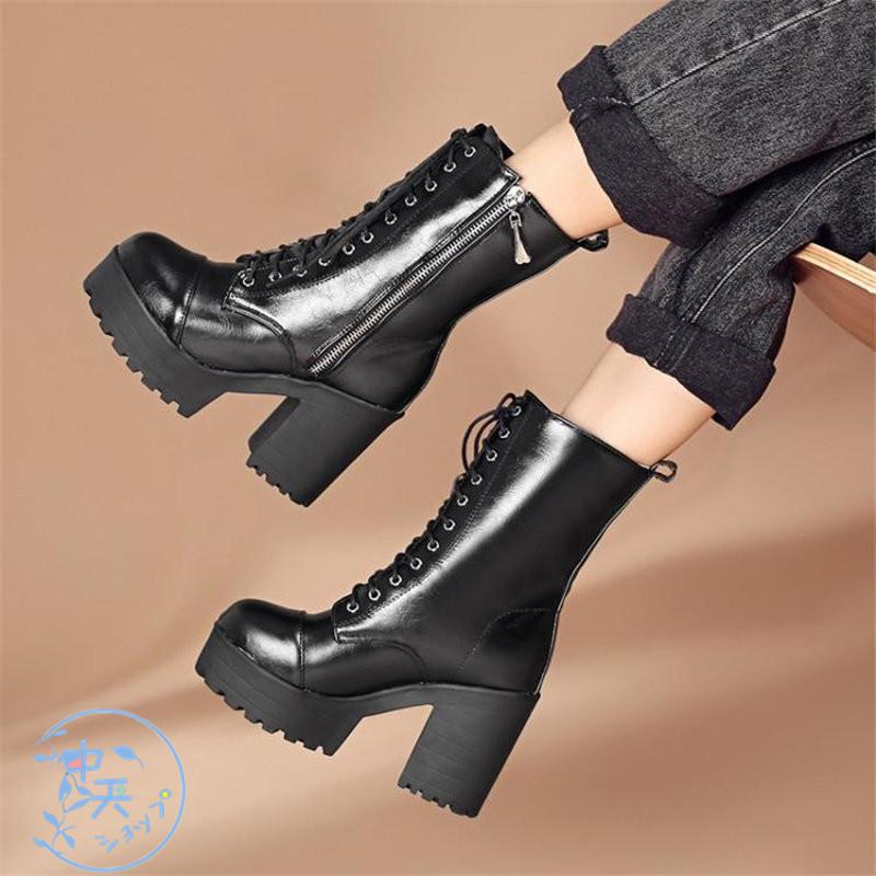 ブーツ ショートブーツ レディー スシューズ ワークブーツ サイド