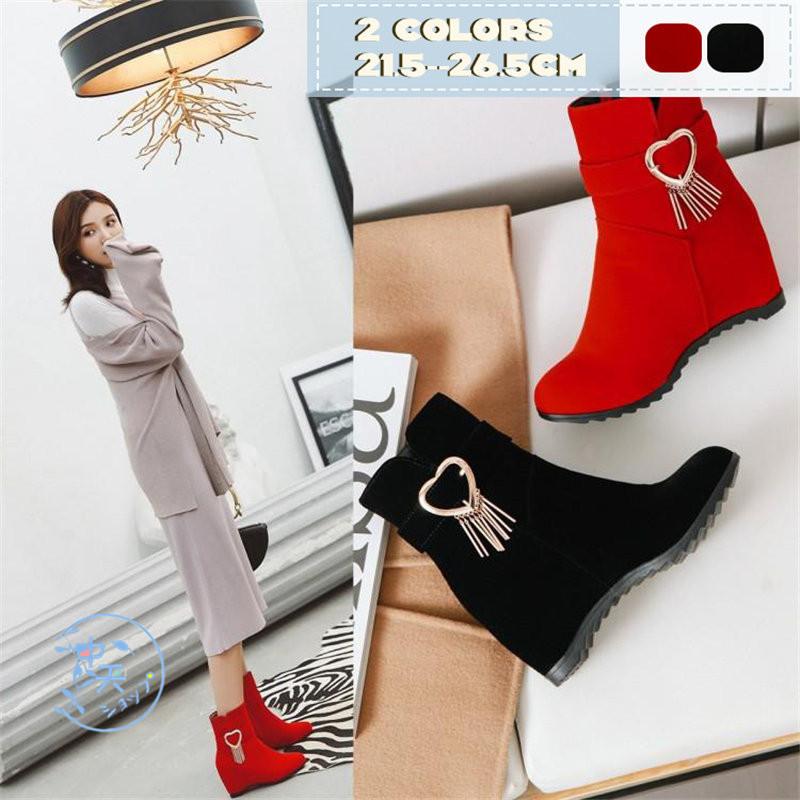 ショートブーツ インヒールブーツ 可愛い ブーツレディース きれいめ 美脚 10代 40代 通勤通学 デーリー 旅行ブーツ 飲み会 秋冬 サイドファスナー ラウンドトゥ Hdxu 中天ショップ 通販 Yahoo ショッピング