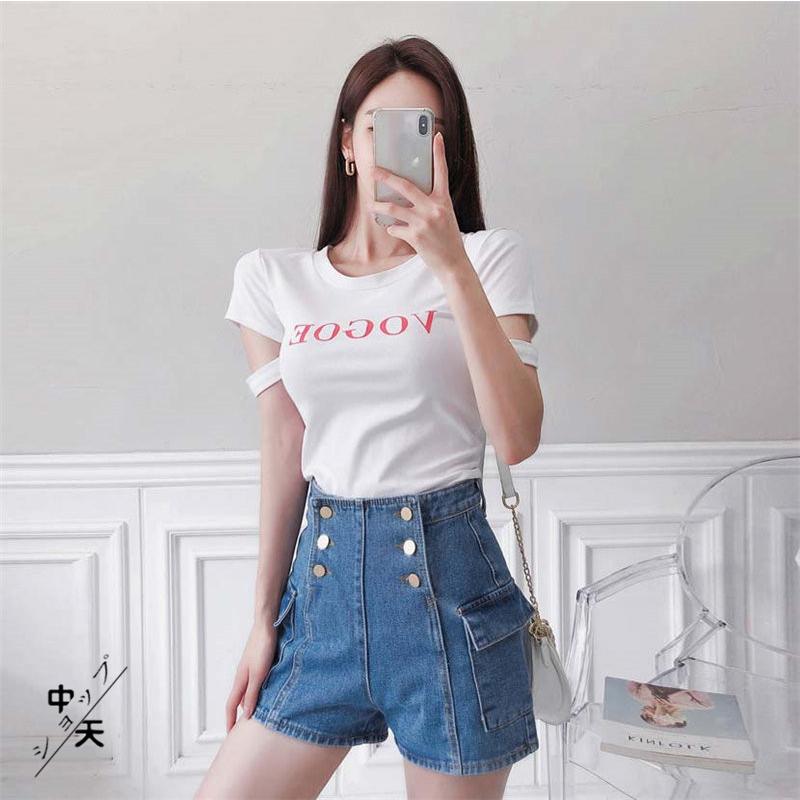 Tシャツ レディース トップス 夏 おしゃれ 半袖 Tシャツ プリント タイトtシャツ プルオーバー プリント 字母柄 サマーウェア スリム 着痩せ 通勤 シンプル Hhav 中天ショップ 通販 Yahoo ショッピング