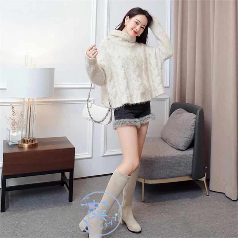 ブーツ/ロングブーティー チャンキーヒール走れるパンプスレディ ース