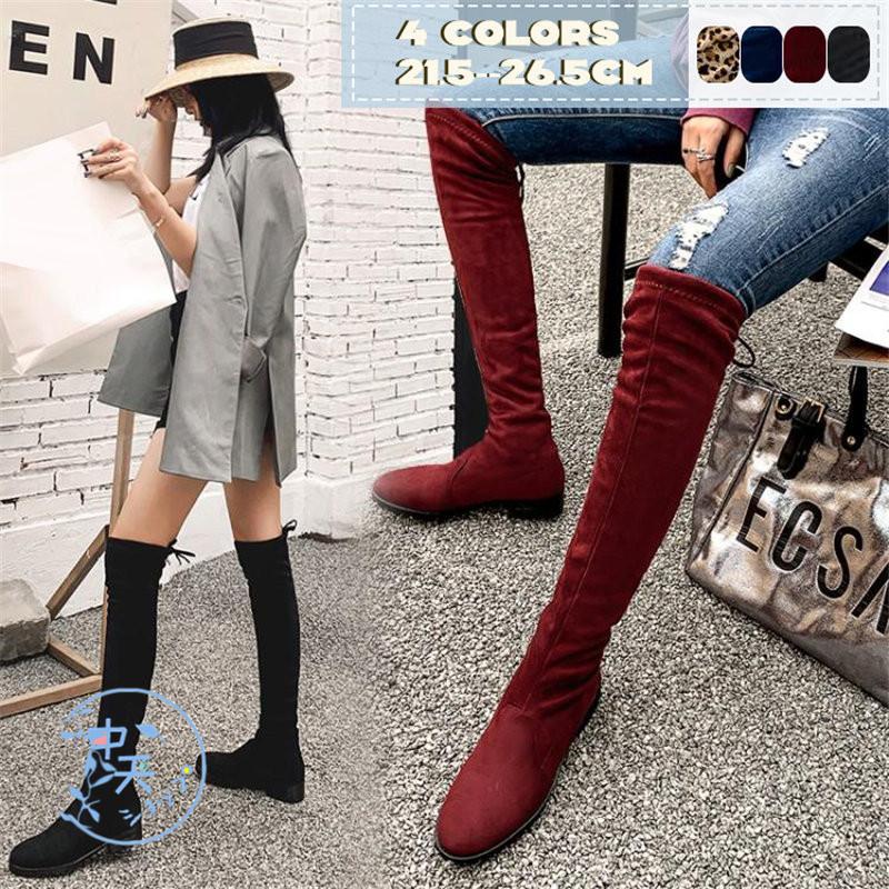ロングブーツ ニーハイブーツ ブーツレディース 秋冬 ラウンドトゥブーツ 靴 シューズ フラットヒール フラットブーツ 美脚 デーリー おしゃれ パーティー 大人 Hhcgt 中天ショップ 通販 Yahoo ショッピング