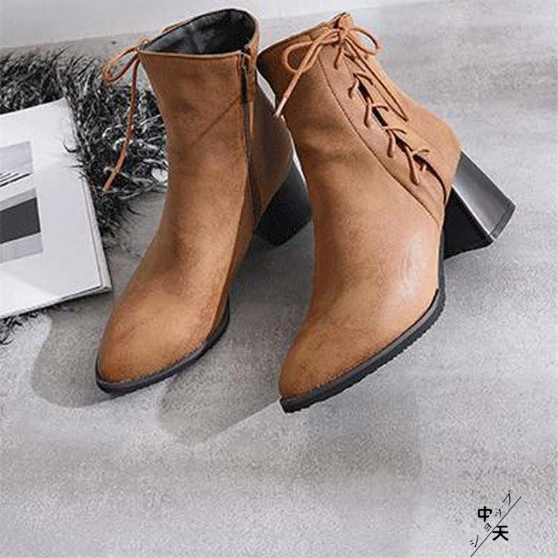 ワークブーツ ショートブーツ レディース サイドジップ ポインテッド