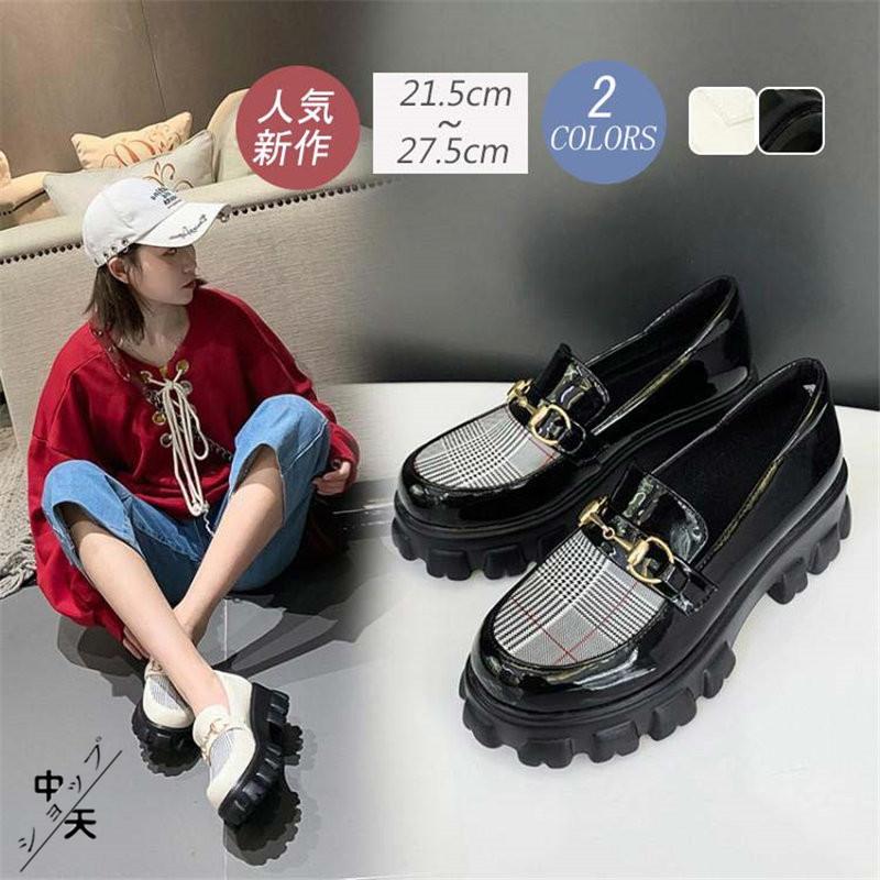 ローファー 厚底 スリッポン レディース オックスフォードシューズ マニッシュ おじ靴 バイカラー カジュアルシューズ 大きいサイズ 小さいサイズ 二次会 Hhpst 中天ショップ 通販 Yahoo ショッピング