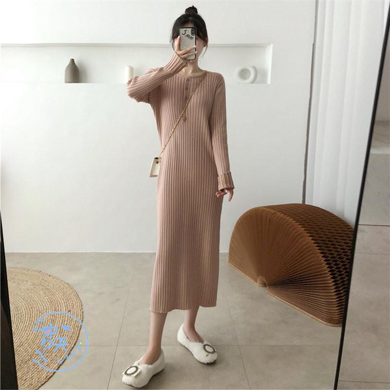 ニットワンピース ミニワンピース フレアワンピース 秋冬レディース 代30代 無地 カジュアルワンピース 長袖ワンピース Aライン ゆったり お出かけ 着回し Hhyj 中天ショップ 通販 Yahoo ショッピング