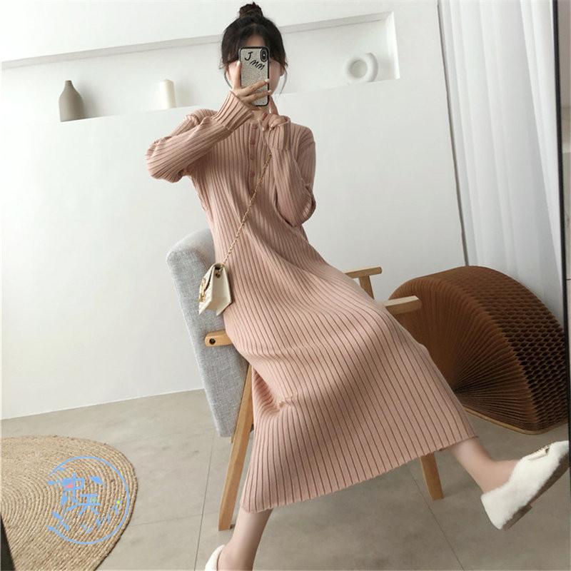 ニットワンピース ミニワンピース フレアワンピース 秋冬レディース 代30代 無地 カジュアルワンピース 長袖ワンピース Aライン ゆったり お出かけ 着回し Hhyj 中天ショップ 通販 Yahoo ショッピング