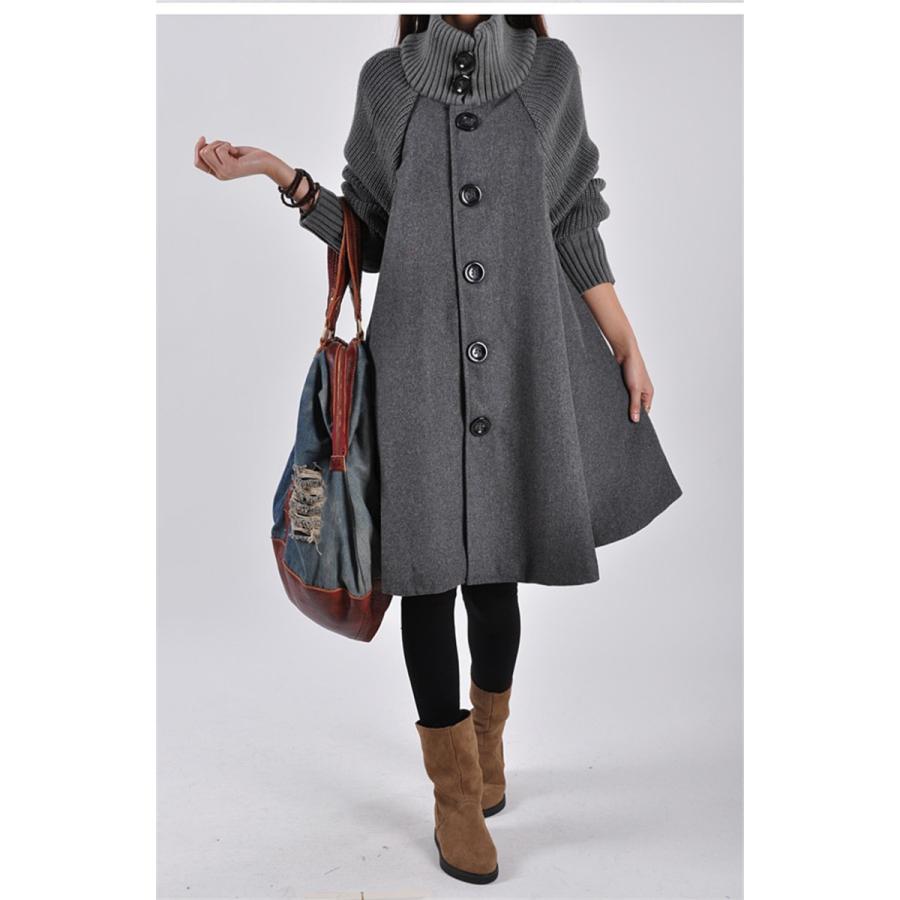 大きいサイズチェスターコート レディース 秋冬 ラシャコートロング丈 ロングコート タートルネックジャケットアウター ロング レディース 秋冬 お洒落 通勤 Xxl Hk271 中天ショップ 通販 Yahoo ショッピング