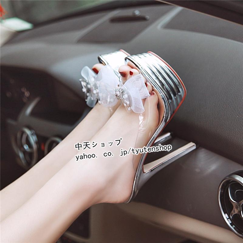 ワニオプロローグ　本革　サンダル　ピンヒール　ハイヒール　美脚　ミュール ミュール 9cm ハイヒール サンダル レディース シューズ