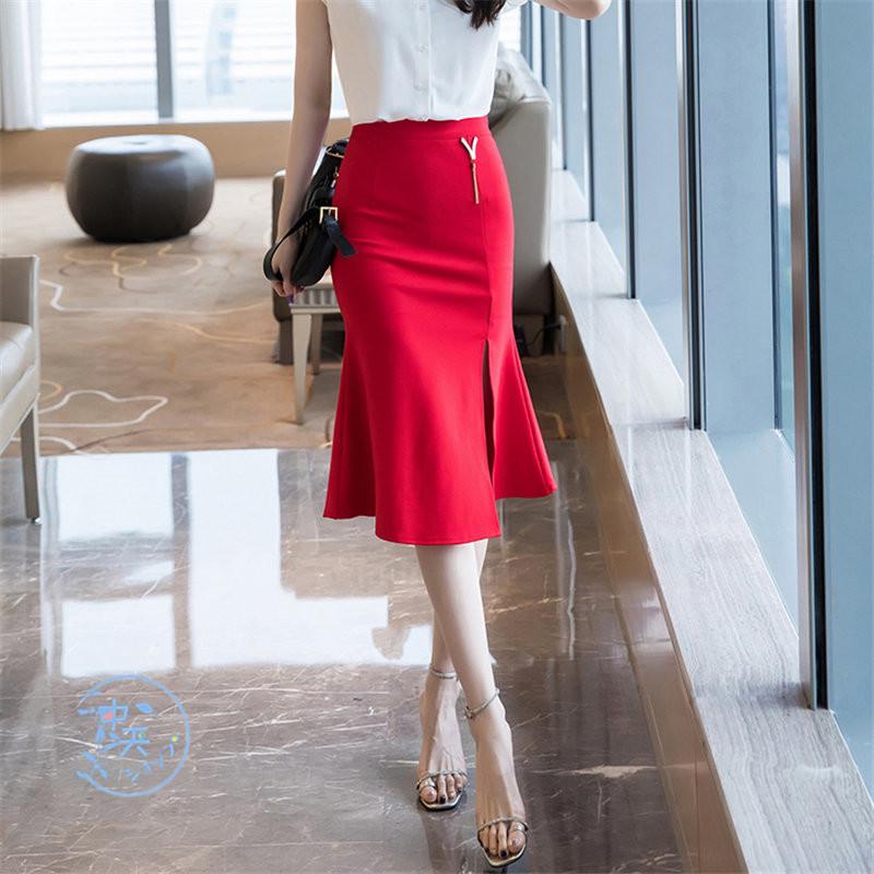 エルメス　スカート　赤　タイトスカート レッド（赤）系 HERMES(エルメス) スカート(レディース) - 海外