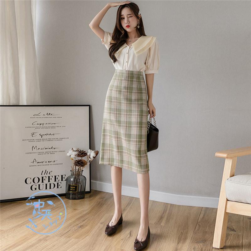 タイトスカート ペンシルスカート ボトムス レディース チェック柄