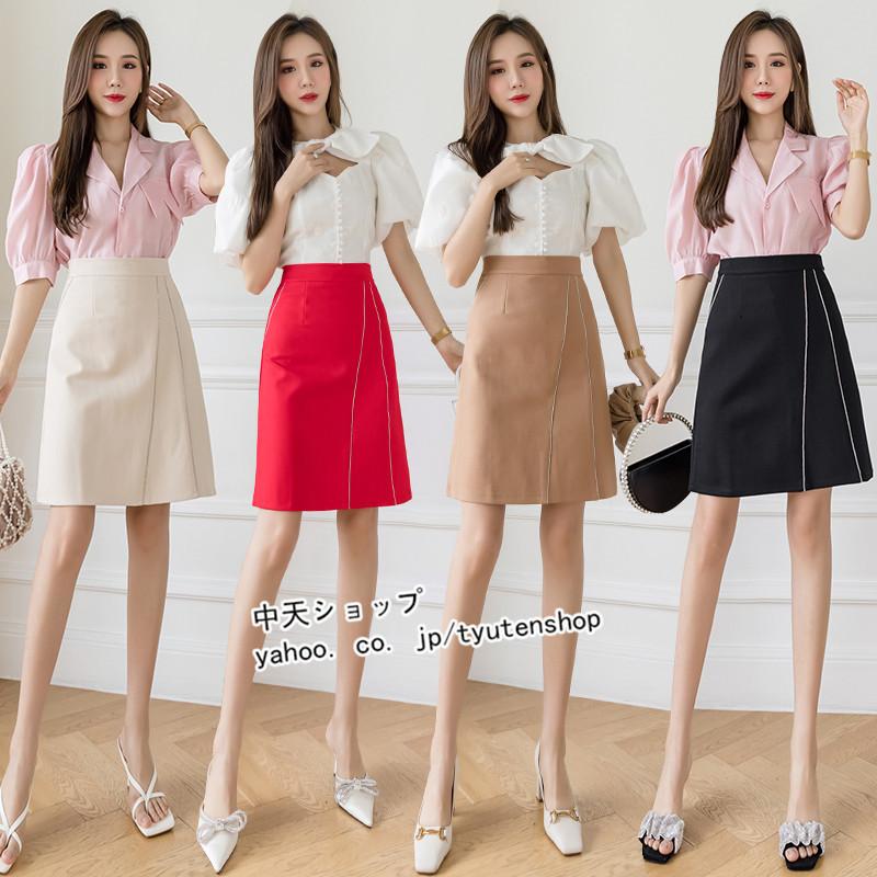 スカート レディース タイトスカート スリム 膝丈 大きいサイズ ハイウエスト 春 秋 冬 韓国風 着痩せ 結婚式 二次会 飲み会 通勤 気質代 30代 40代 全4色 Hlnskt191 中天ショップ 通販 Yahoo ショッピング