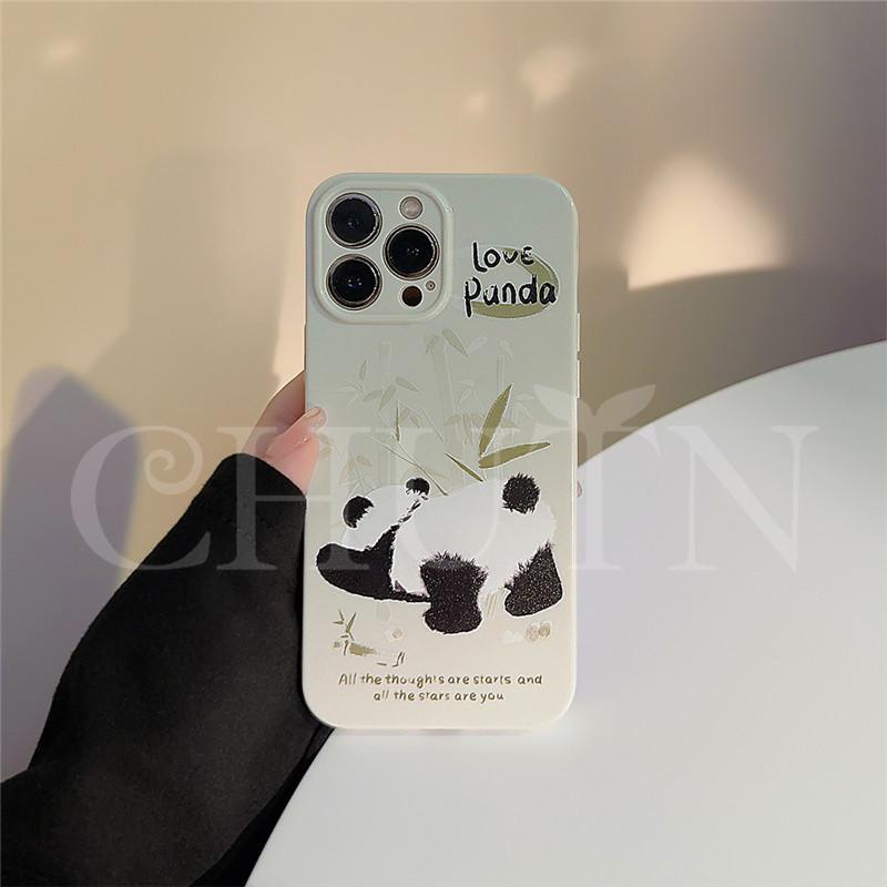 iPhoneケース パンダ柄ケース スマホケース iPhone 16 15 14 13 12 11