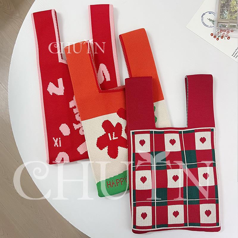 Naptime ニットバッグ赤 楽天市場】SAIFUKU なんでもつつむ A4をつつむ ニットバッグ