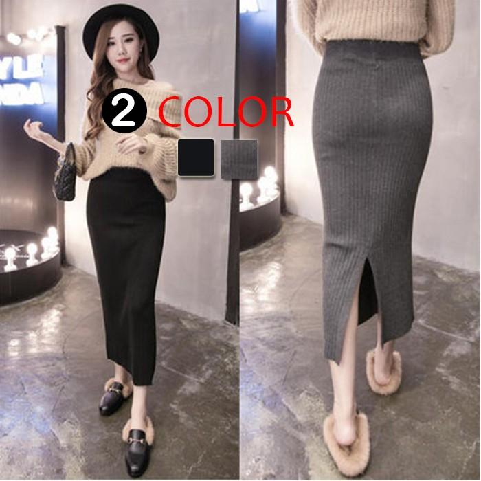 タイトスカートレディースニットスカートロングスカート４０代秋冬黒スリットパーティースカートニットウエストゴムおしゃれスカート 結婚式二次会スリット Hott 中天ショップ 通販 Yahoo ショッピング
