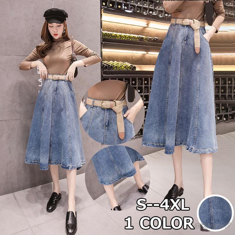 デニムスカート レトロ系 ハイウエスト 夏服新作 Aラインマーメイドスカート 着痩せ 代30代40代 発表会 お出かけ Hsk10 中天ショップ 通販 Yahoo ショッピング