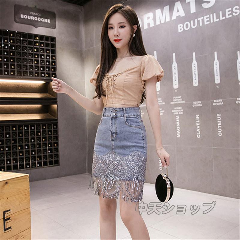 夏にぴったり♪デニムミニタイトスカート女子会デート用　さよちゃんページです 楽天市場】kirakiraShop デニムミニスカート 4サイズ ボトムス ミニ