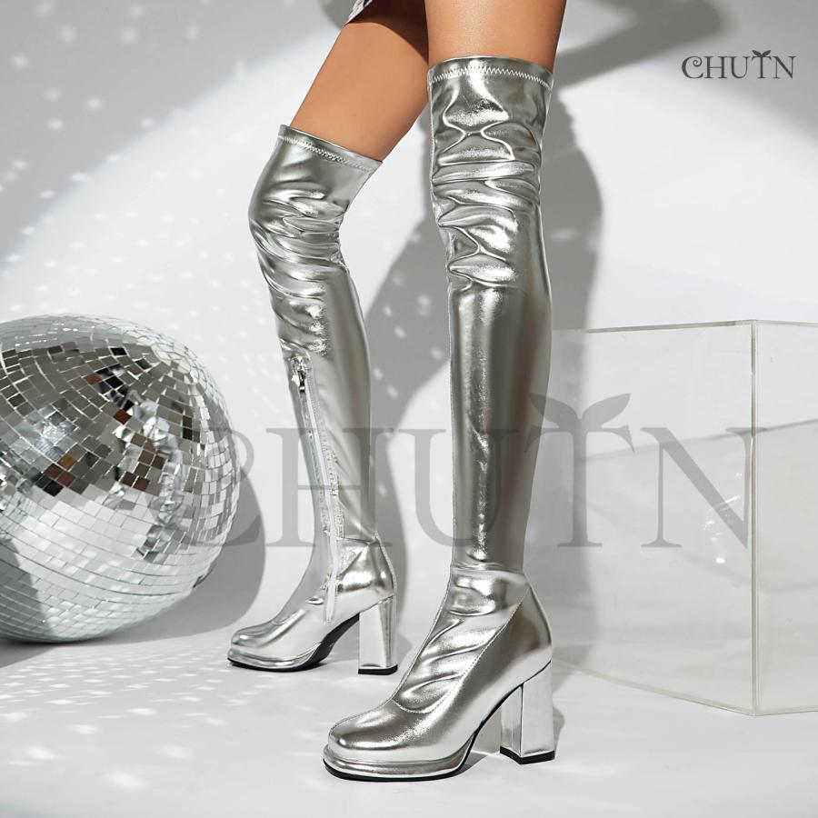 CHUTNニーハイブーツ 秋冬 ロングブーツレディース 秋冬ニーハイ CHUTNニーハイブーツ 秋冬 ロングブーツレディース 秋冬ニーハイ