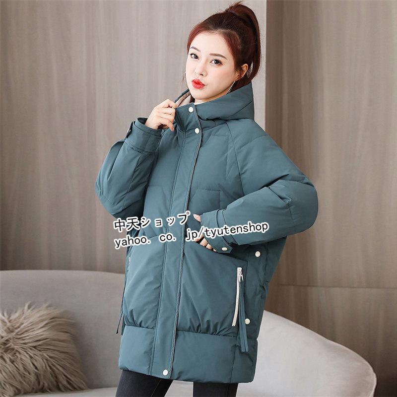 ダウンコート レディース ミディアムダウンコート フード付き ダウン