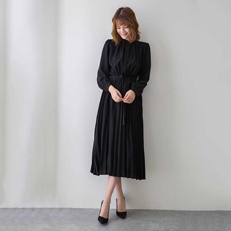 お呼ばれ ワンピースマキシ丈 ワンピース 春レディースワンピースプリーツ ワンピース 大きいサイズ長袖 夏ワンピース秋ワンピース 30代40代５０代全4色短納期 Hxjm000 中天ショップ 通販 Yahoo ショッピング