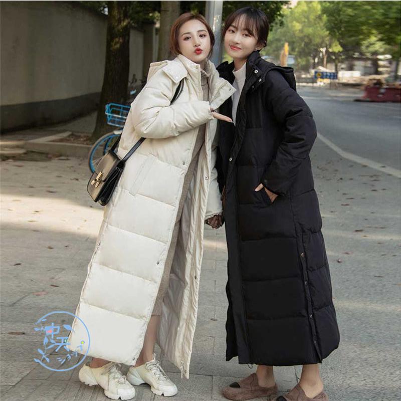 超ロング丈ダウンコート 冬 ダウンジャケット ダウンコートレディース