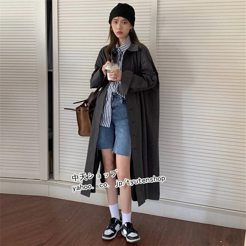 シャツ レディース シャツワンピース 長袖 ロング丈 アウター 前開き 春 秋 折り襟 ゆったり マキシ丈ワンピース カジュアルワンピース コーデ 通勤 おしゃれ Hyimi 中天ショップ 通販 Yahoo ショッピング