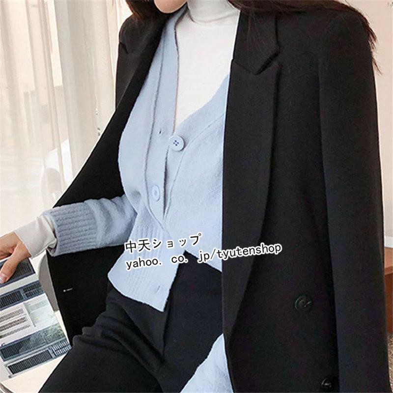 パンツスーツ 2点セット レディース 長袖ジャケット+ロングパンツ