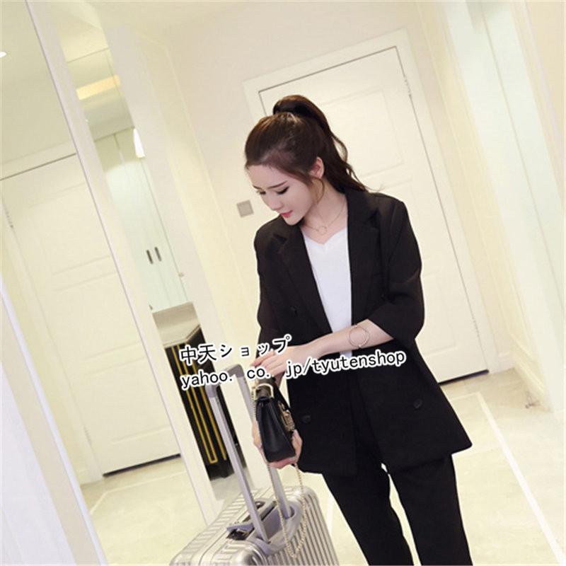 レディーススーツ ブラック M 卒業式 入学式 カジュアルスーツ - 通販