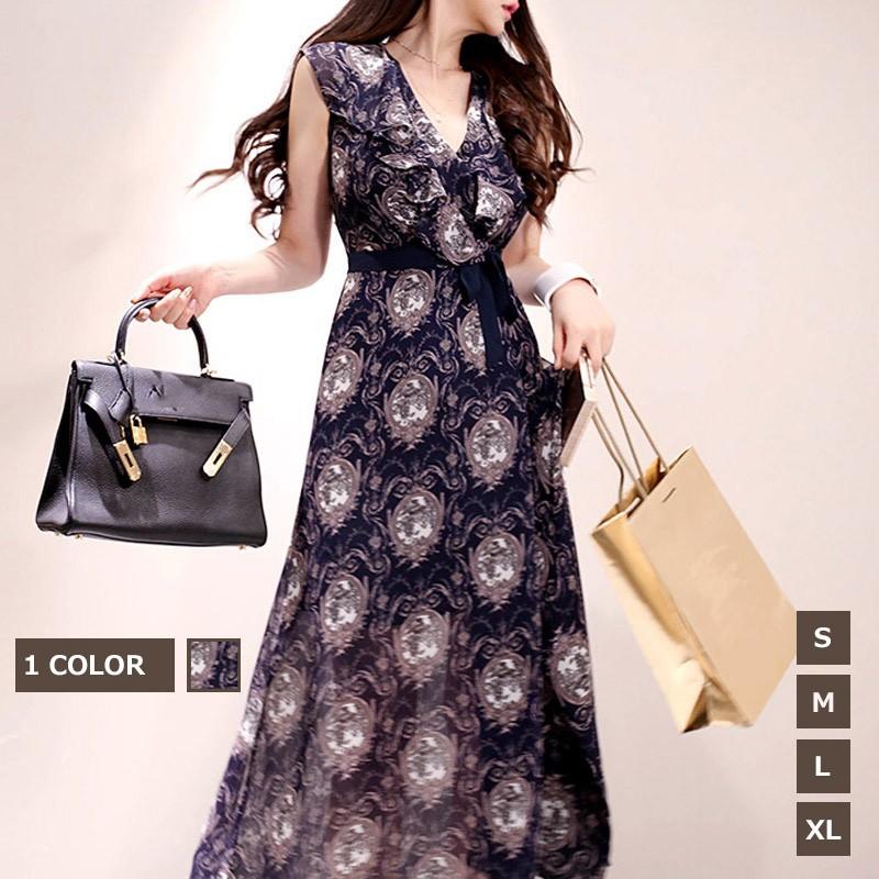 マキシワンピース フォーマルvネックシフォンドレス お盆お呼ばれワンピ韓国ワンピース 風夏秋ワンピース 大きいサイズ パーディー 結婚式二次会デート Xl Lyg 中天ショップ 通販 Yahoo ショッピング