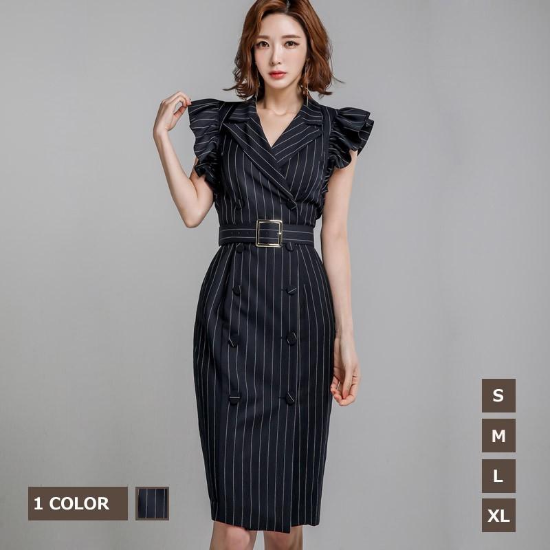 ワンピースレディース大きいサイズ黒ワンピースタイトワンピースフォーマルストライプ柄夏秋ワンピースお呼ばれ韓国風パーディー結婚式二次会通勤発表会着痩せ Lyg 中天ショップ 通販 Yahoo ショッピング