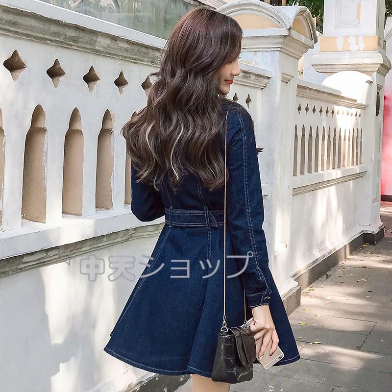 大きいサイズデニムワンピース40代シャツワンピースタイト春物ワンピース長袖夏秋フレアミニワンピース韓国風 通勤結婚式卒業式旅行30代 デート 3xl Nzy 中天ショップ 通販 Yahoo ショッピング