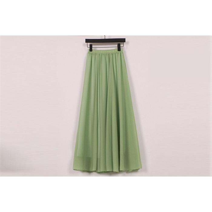 全２４色シフォンスカートマキシスカートフレアスカート シフォンマキシ丈スカート夏 リゾートウエストゴム秋ロングスカート結婚式　発表会80cm/90cm100cm |  | 20