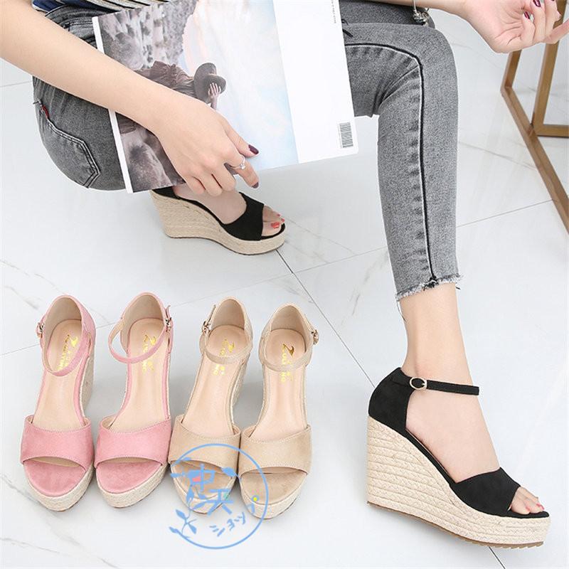 サマーサンダルレディース厚底サマーサンダルストラップウェッジソール 27ｃｍ ジュートサンダル大きいサイズ秋サンダル フォーマル パーディー 通勤 ピンク 100 本物保証