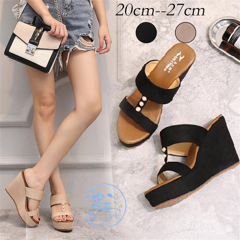 ミュースサンダル 40代レディースウェッジソールパンプス 歩きやすい 夏 厚底美脚サンダル シューズ 靴 セレモニー 結婚式 サマーサンダル 50代21 27ｃｍ Sdr 中天ショップ 通販 Yahoo ショッピング