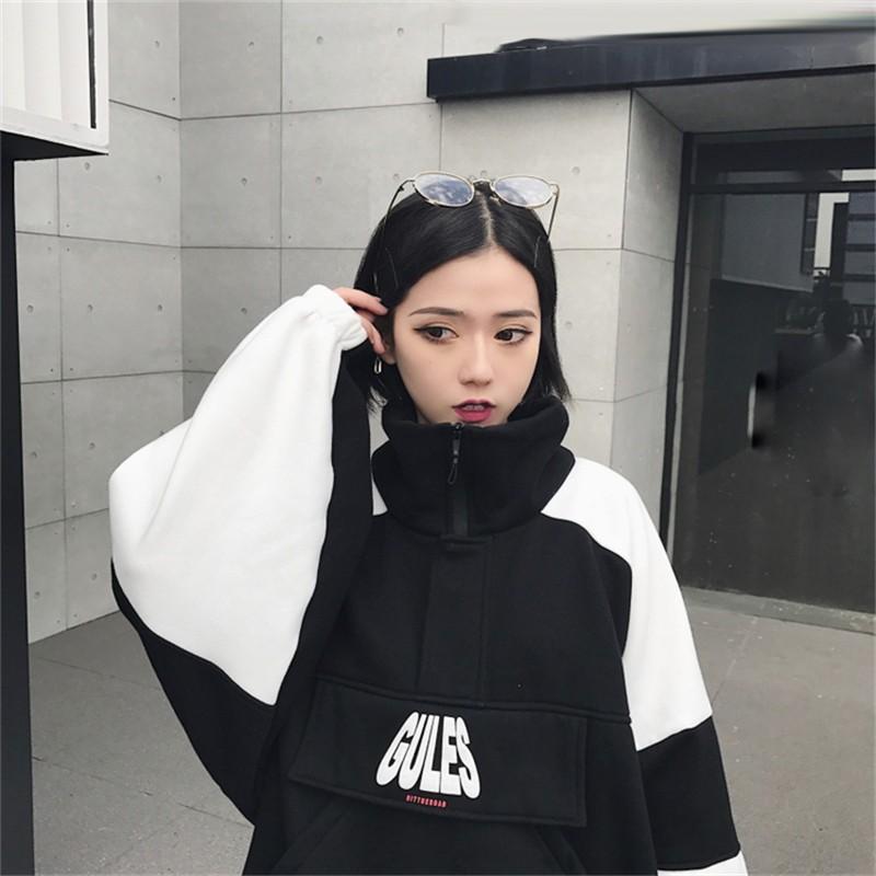 パーカー薄手レディース ハイネックパーカー 大きいサイズ韓国風スポーツウェア プルオーバー ファッション オーバーサイズ ゆったり Xzh 中天ショップ 通販 Yahoo ショッピング
