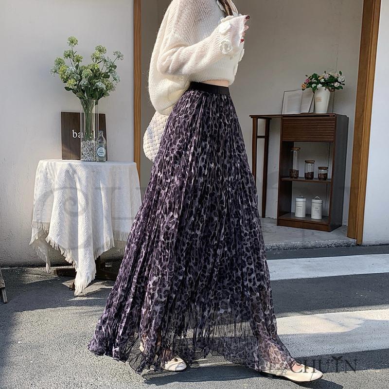 夏スカートロングフリルティアードスカートウエストゴムチュール