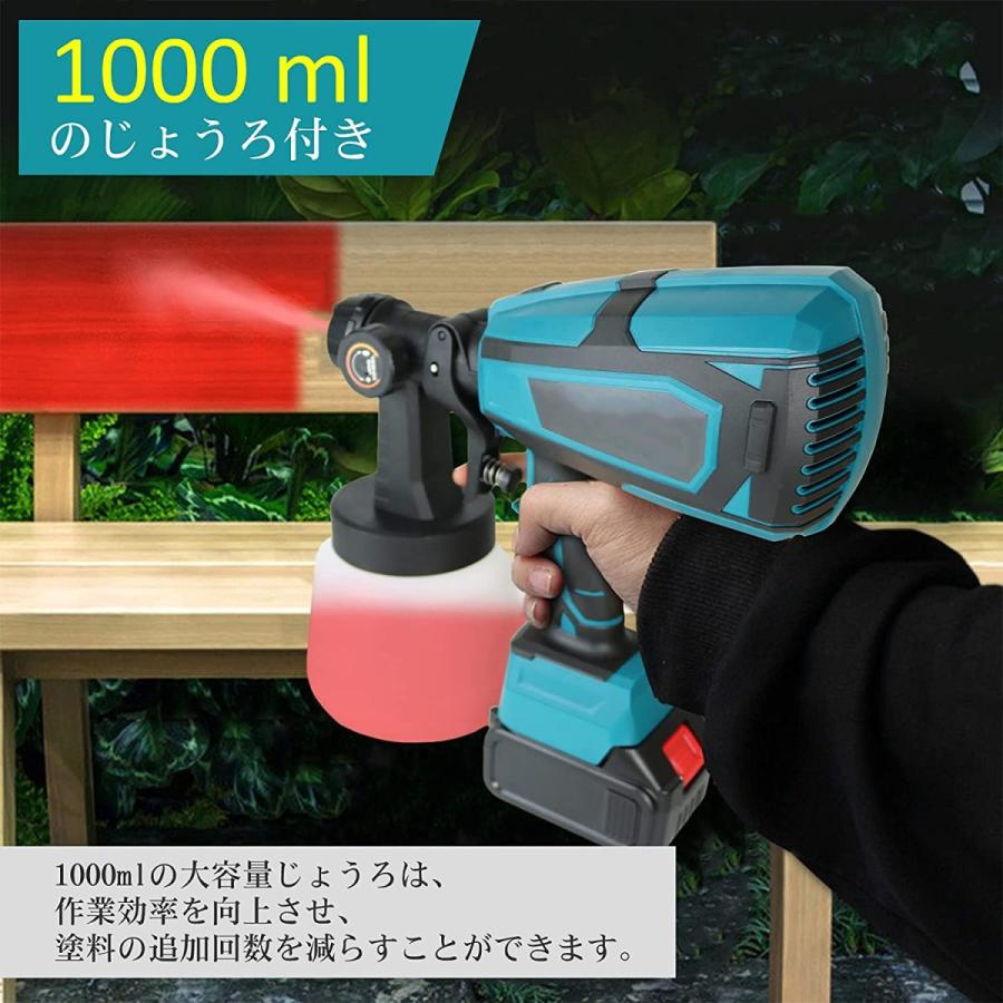 コードレススプレーガン 家庭用 電動スプレーガン 充電式 マキタ 18Vバッテリー併用 塗装 噴霧の幅調整可能 油性 水性 1000ml 電動ペインター DIY 日曜大工 :DDGJ019:中部商会 - 通販 - Yahoo!ショッピング コードレススプレーガン 家庭用 電動スプレーガン 充電式 マキタ 18Vバッテリー併用 塗装 噴霧の幅調整可能 油性 水性 1000ml 電動ペインター DIY 日曜大工 :DDGJ019:中部商会 - 通販 - Yahoo!ショッピング