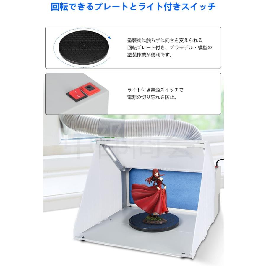 スプレーブース スプレーワーク 模型の塗装作業に DIY塗装ブー フィルタースポンジ 3層のフィルター LEDライト回転プレート ブース エアーブラシ用 プラモデル :HS-E420DCLK:中部商会 - 通販 - Yahoo!ショッピング スプレーブース スプレーワーク 模型の塗装作業に DIY塗装ブー フィルタースポンジ 3層のフィルター LEDライト回転プレート ブース エアーブラシ用 プラモデル :HS-E420DCLK:中部商会 - 通販 - Yahoo!ショッピング