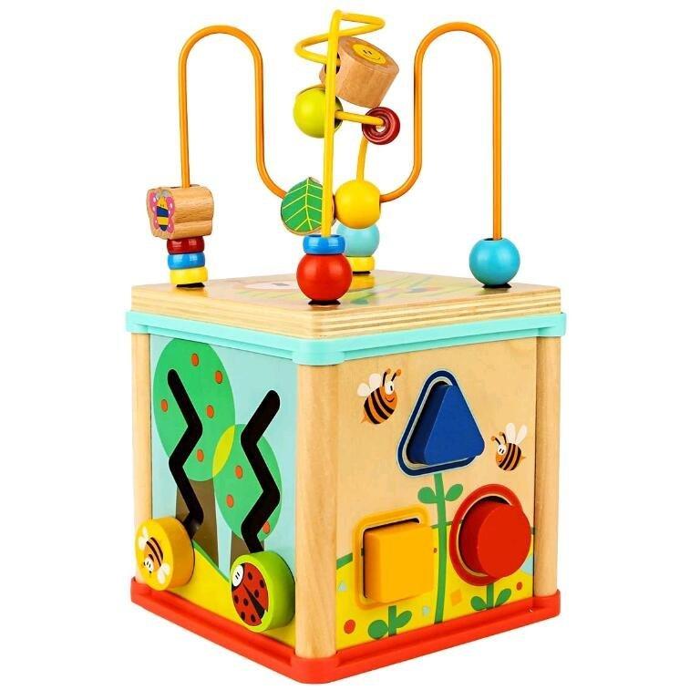 ビーズコースター ルーピング 子供のおもちゃ 多機能 モンテッソーリ知育 アクティビティキューブ 子ども モンテッソーリ教育おもちゃ 木製 マルチプレイセット In 中部商会 通販 Yahoo ショッピング