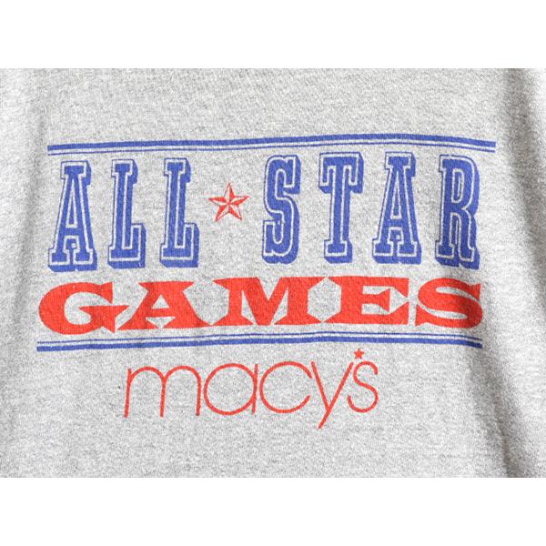 80s USA製 ■ チャンピオン バック プリント 半袖 Tシャツ メンズ XL / 80年代 ビンテージ Champion 企業物 Macy's 88 12 霜降り 灰 バスケ｜tzdfb97470｜06