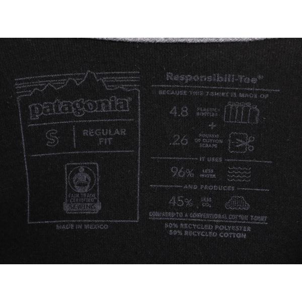 21年製 パタゴニア ポケット付き 両面 プリント 半袖 Tシャツ メンズ S / Patagonia アウトドア ポケT P6 ボックスロゴ バックプリント 黒｜tzdfb97470｜05