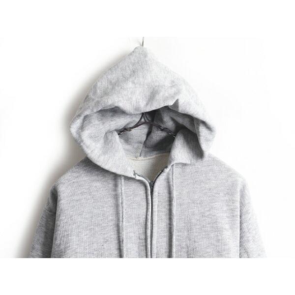 80's ビンテージ USA製 □ フルジップ スウェット フード パーカー