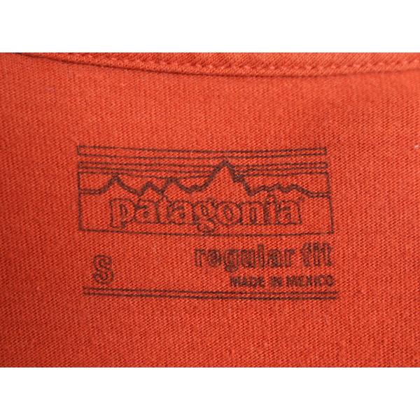17年製 パタゴニア 両面 プリント 半袖 Tシャツ メンズ S 古着 Patagonia アウトドア P6 バックプリント オーガニック コットン テラコッタ｜tzdfb97470｜05