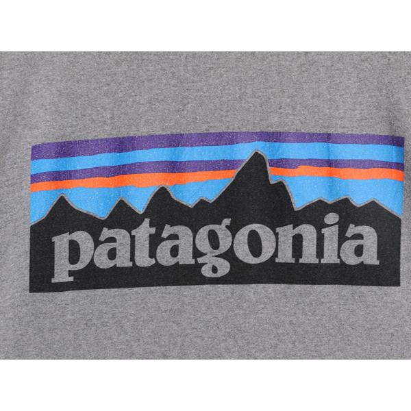 18年製 パタゴニア 両面 プリント 長袖 Tシャツ メンズ M / 古着 Patagonia アウトドア ロンT ロングスリーブ ロゴT P6 バックプリント 灰｜tzdfb97470｜03